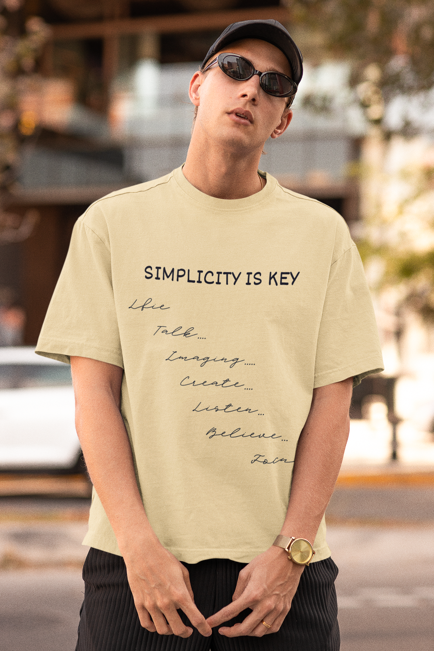 "Simplicity" Oversize T Gym Fit