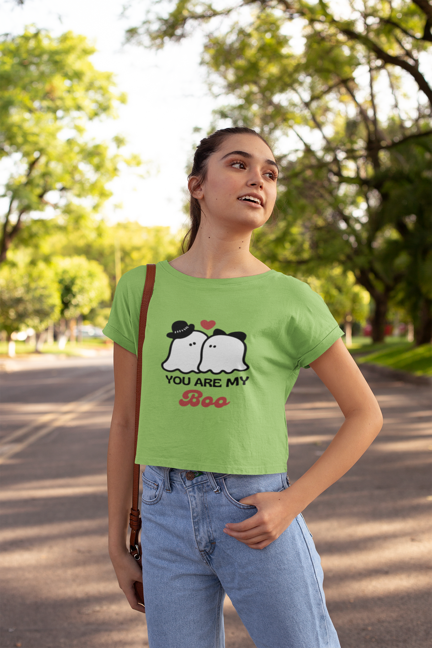 "Boo" Crop Top