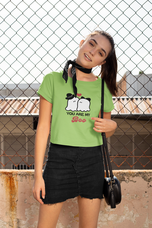 "Boo" Crop Top