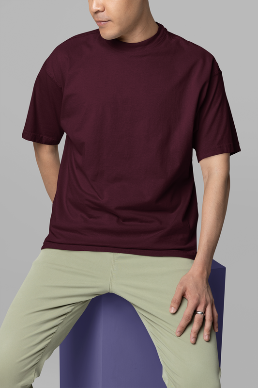 Maroon Oversize T
