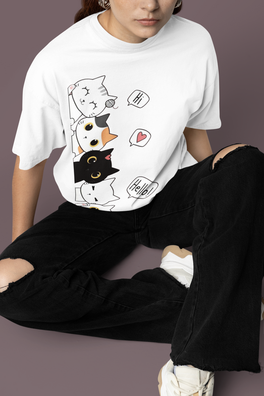 'Hello' Oversize T