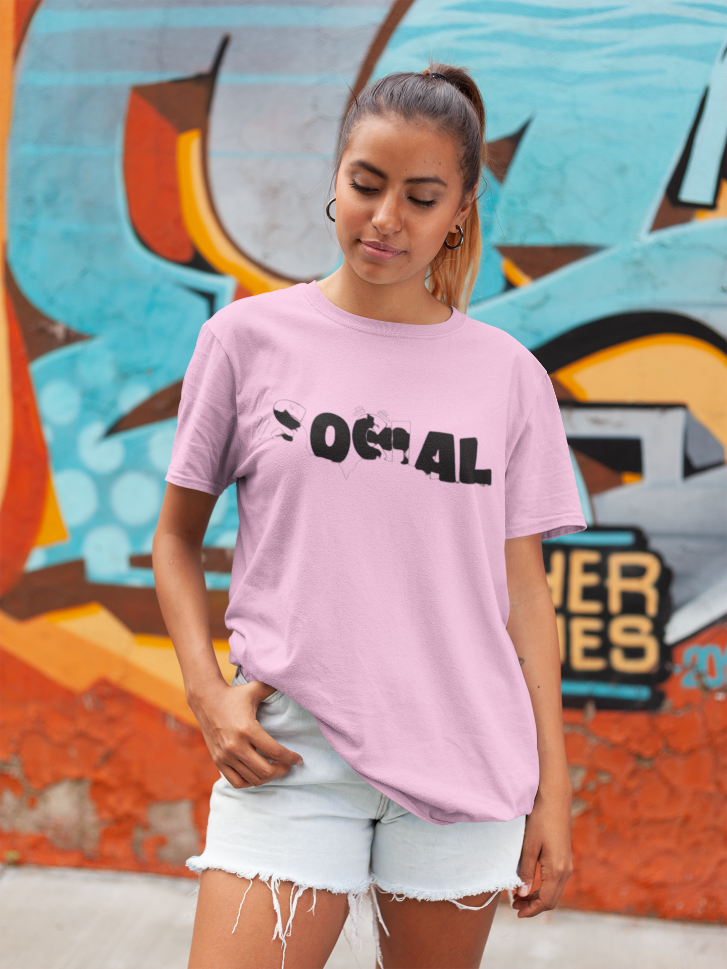 'Social' Oversize T
