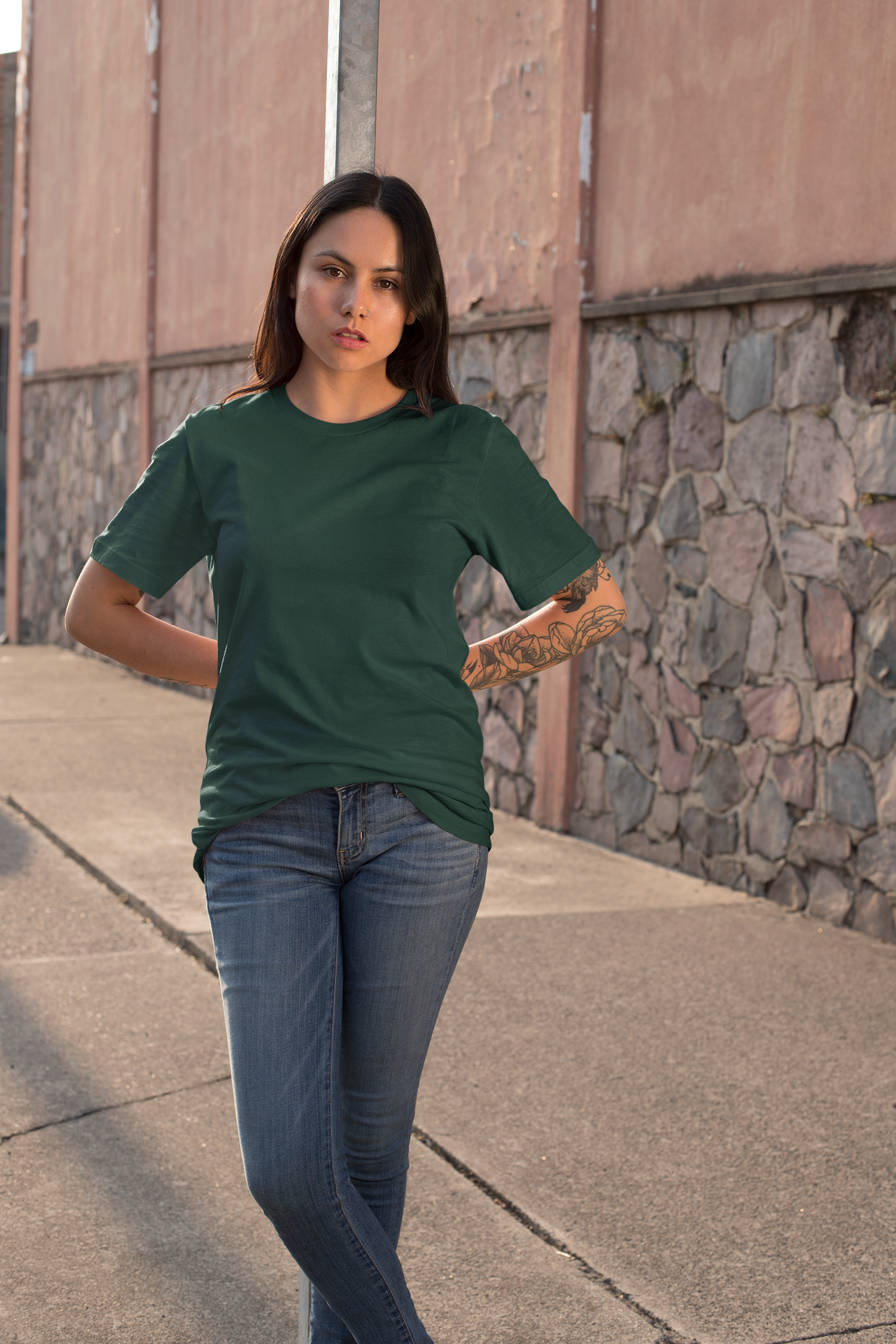 Bottle Green Oversize T