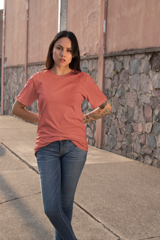 Coral Oversize T