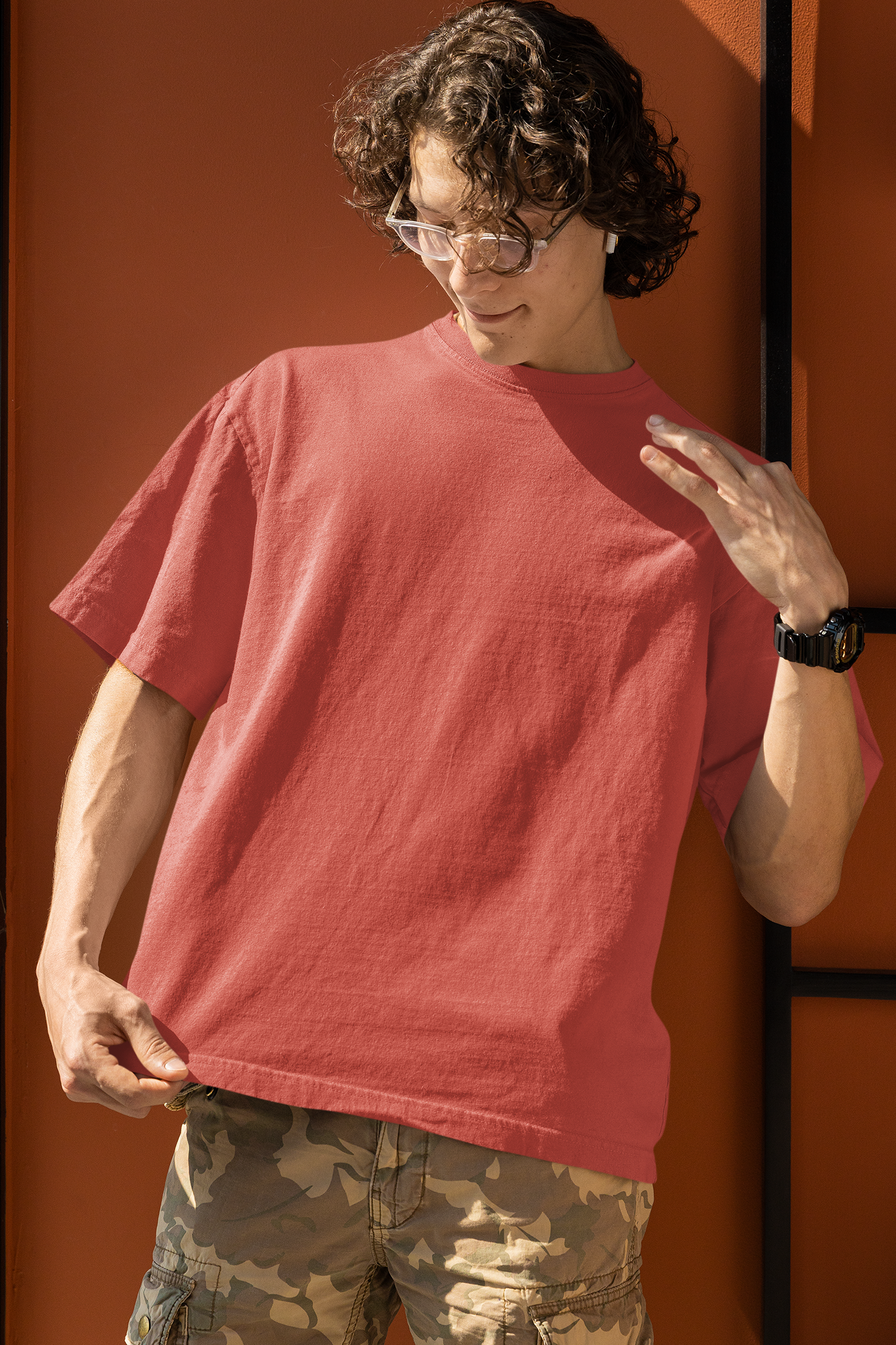 Coral Oversize T
