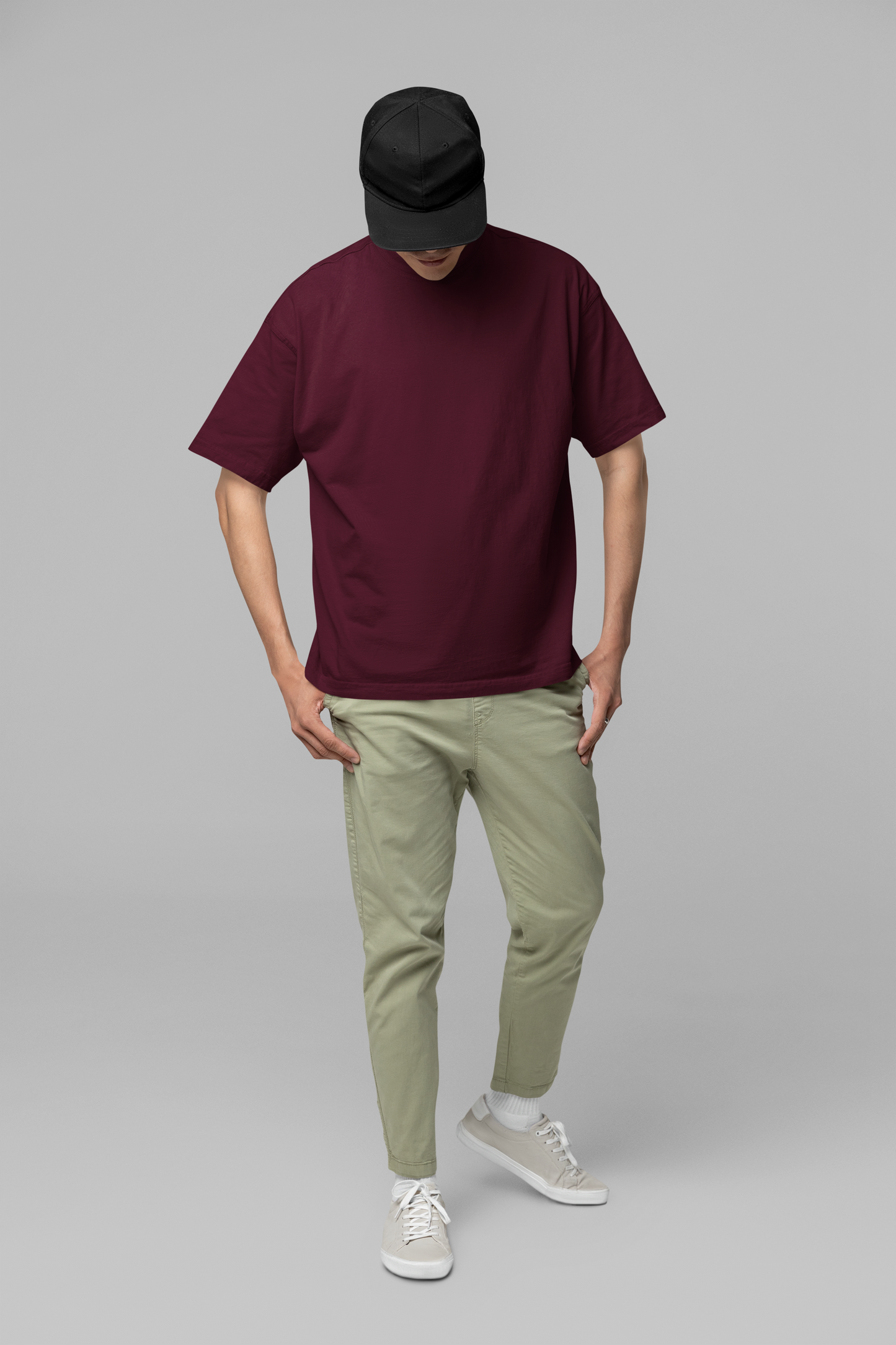 Maroon Oversize T