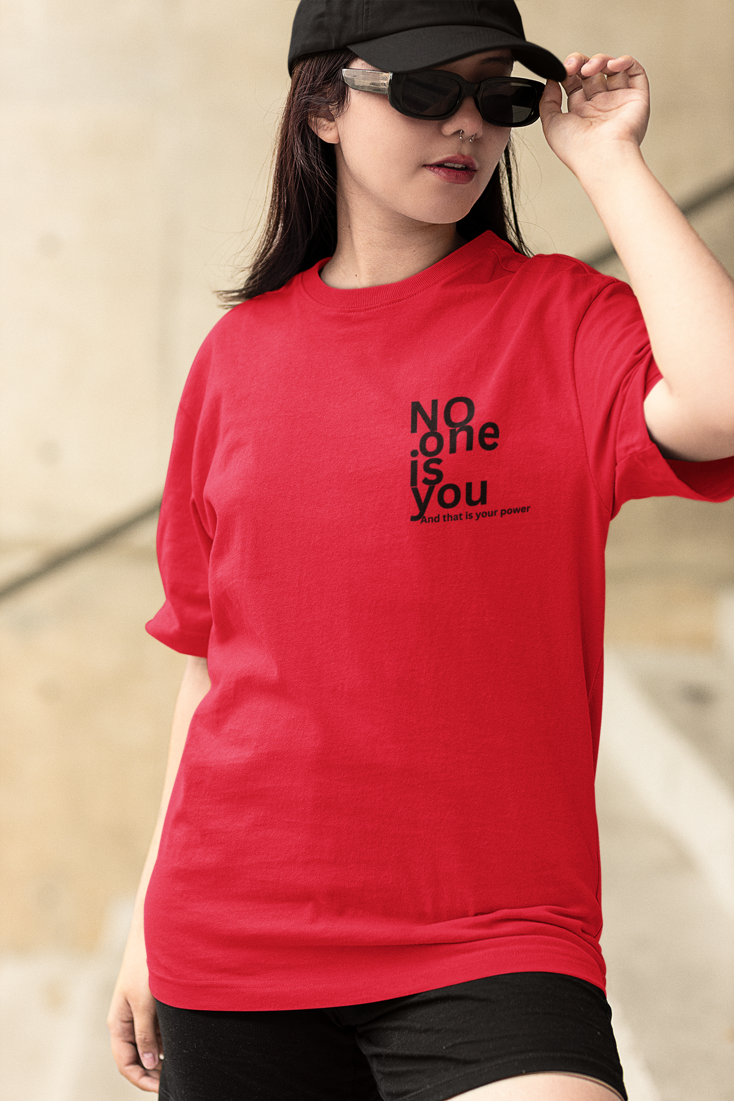 'No one is you' Oversize T