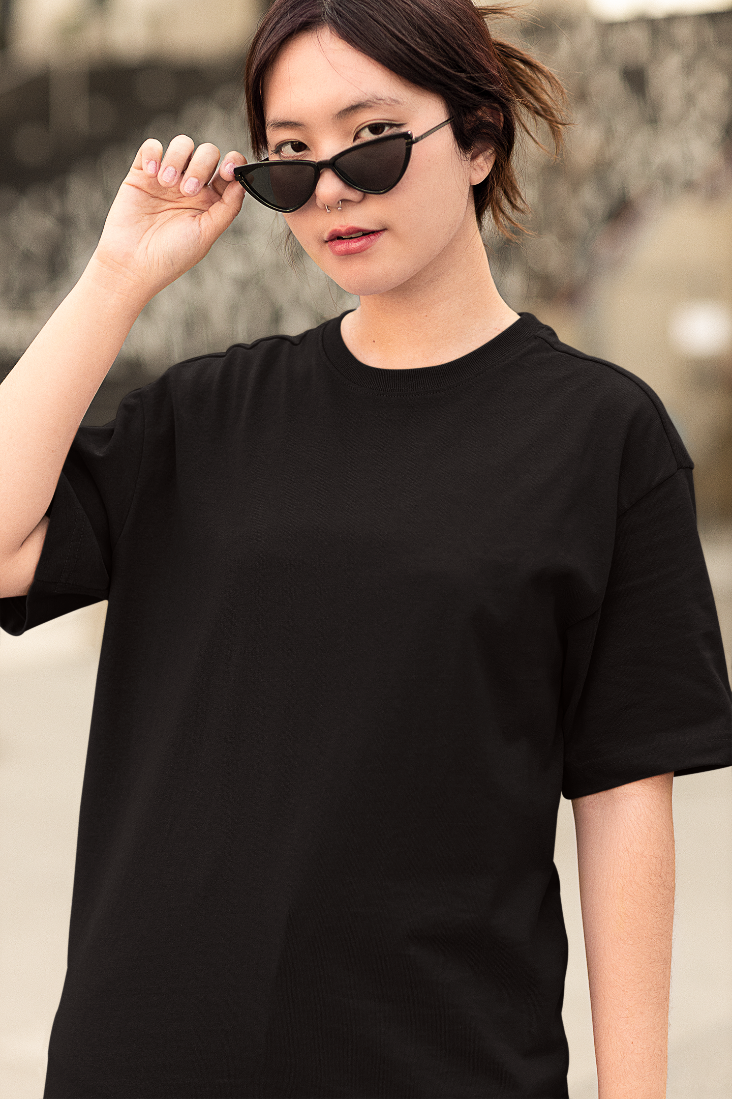 Black Oversize T