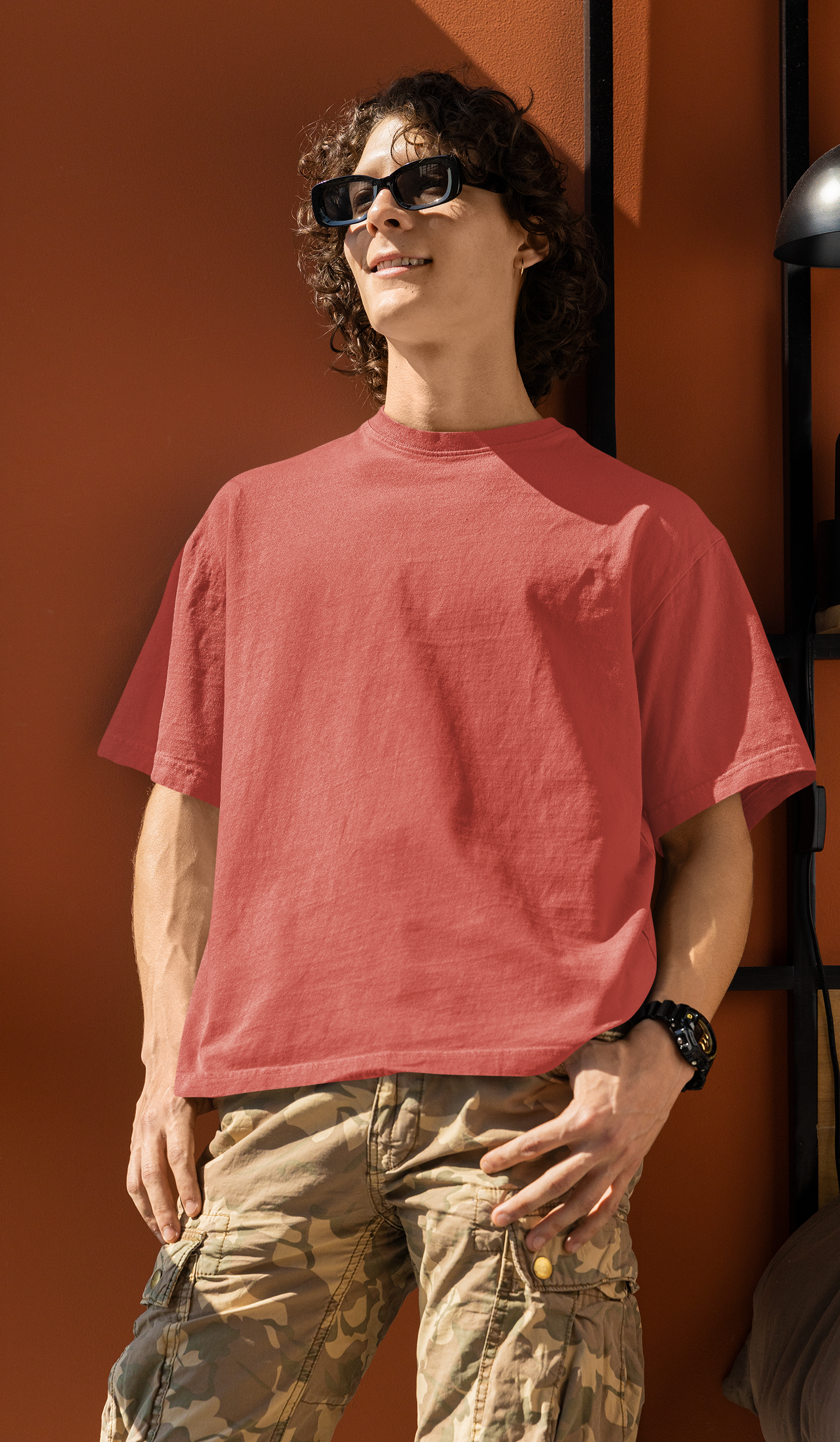 Coral Oversize T
