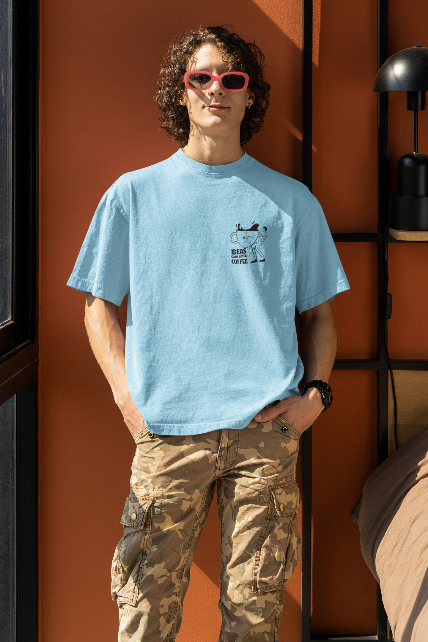 "Ice Blue" Oversize T