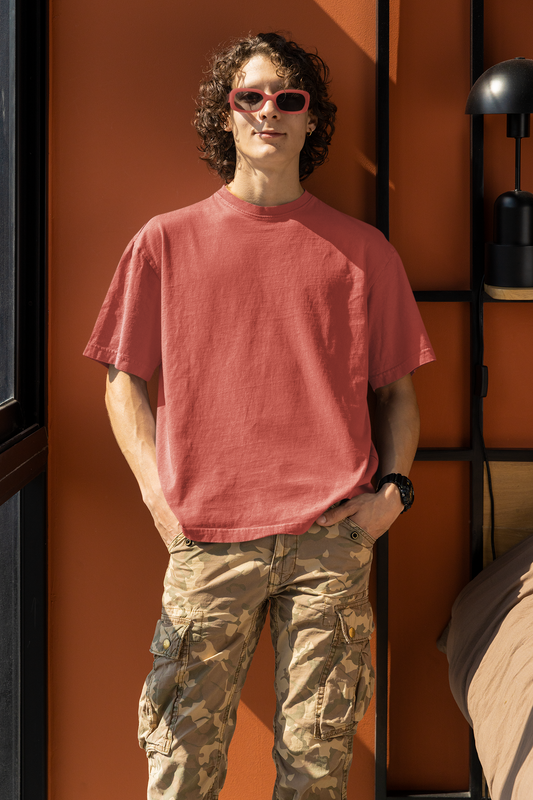 Coral Oversize T