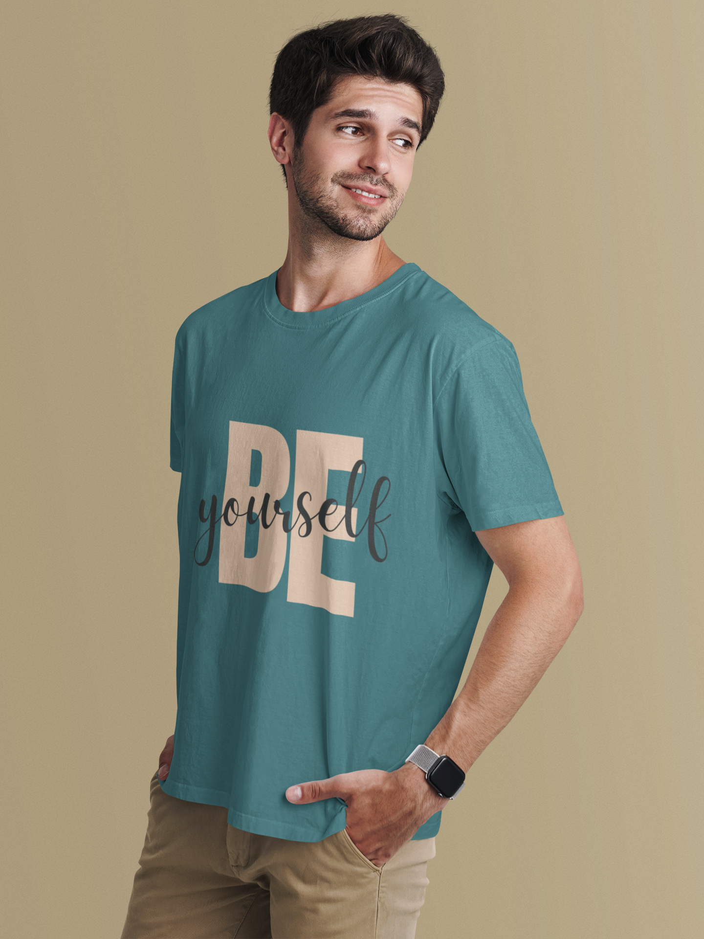 "Be yourself" Oversize T Gym Fit