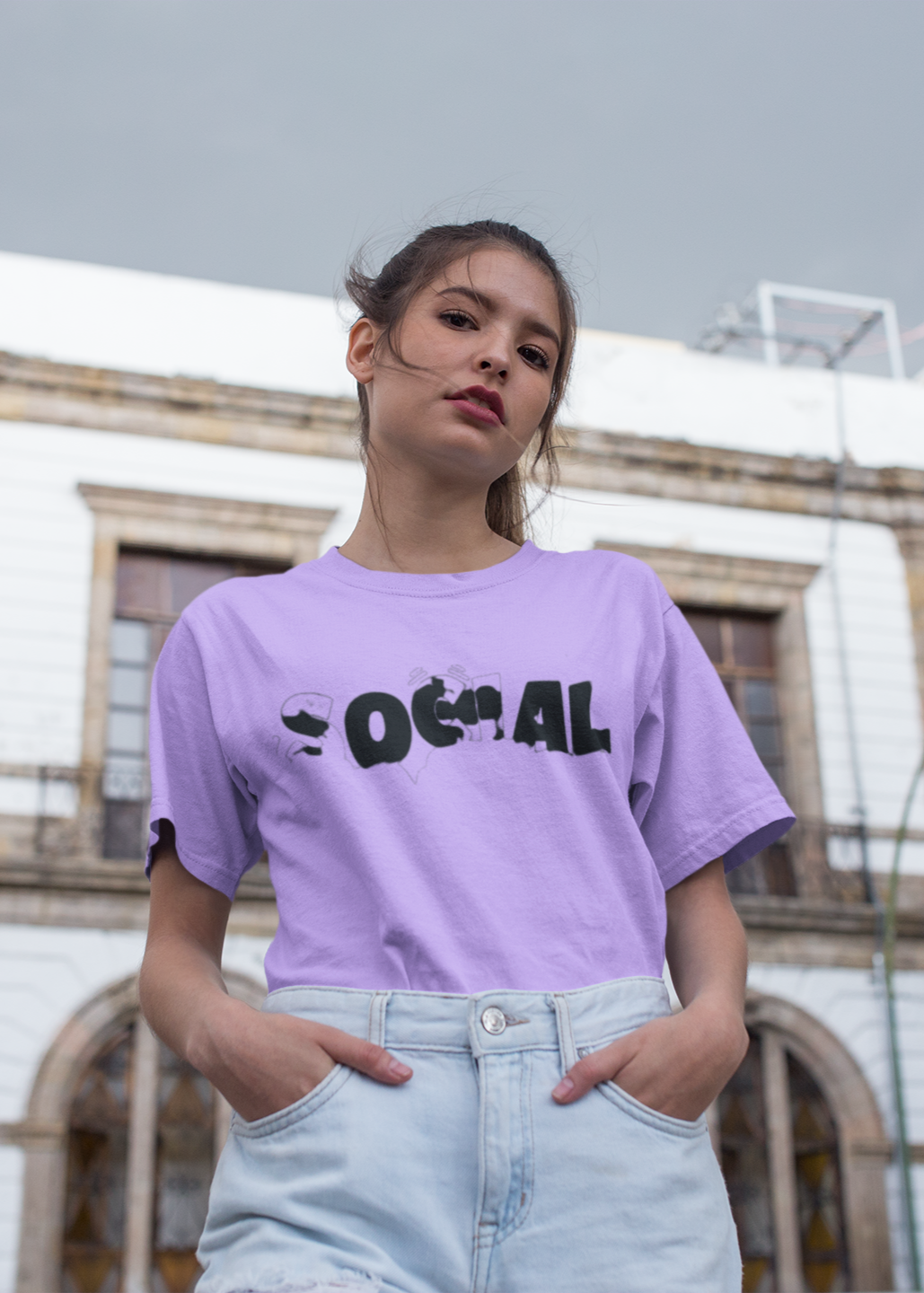 'Social' Oversize T