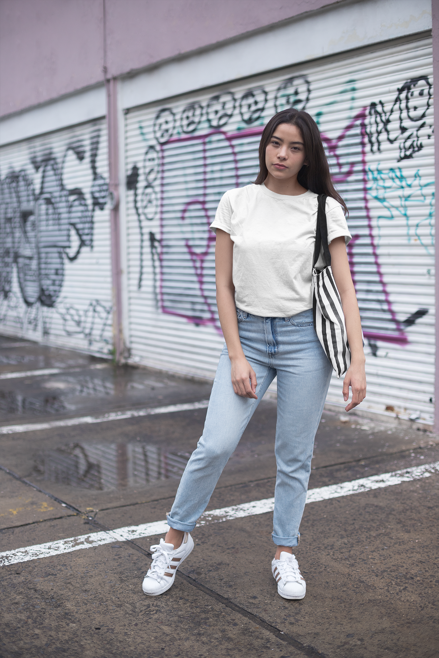 'Basic white' Oversize T