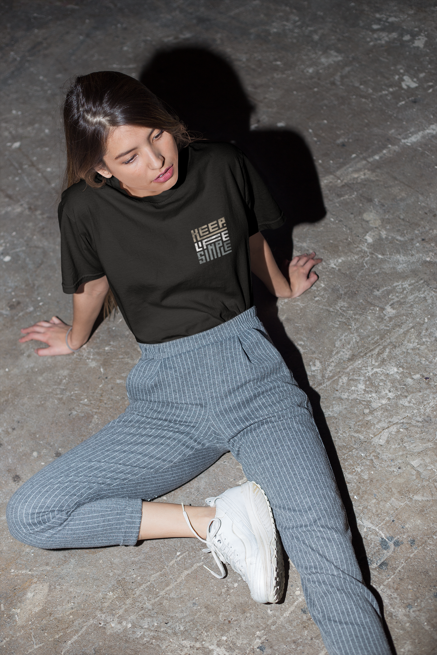 "Keep life simple" Oversize T